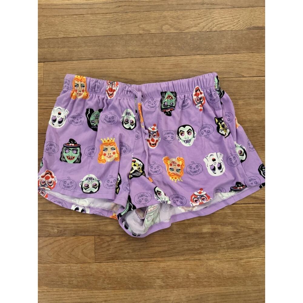 Way To Celebrate Women's Purple Halloween Monster Shorts - Size S (4-6)
 b26